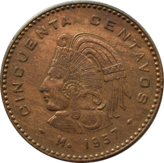 Mexiko 50 Centavos 1957