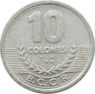 Kostarika 10 Colones 2008
