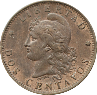 Argentína 2 Centavos 1890