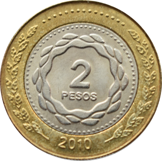 Argentína 2 Pesos 2010