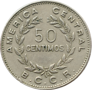 Kostarika 50 Centimos 1972