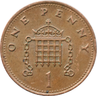 Anglicko 1 Penny 1986