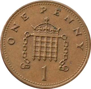 Anglicko 1 Penny 1989