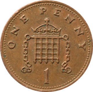 Anglicko 1 Penny 1990