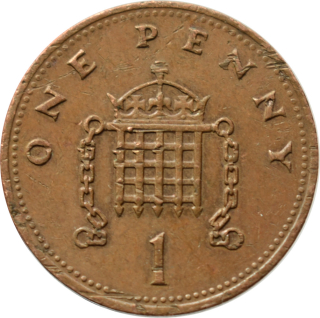 Anglicko 1 Penny 1991