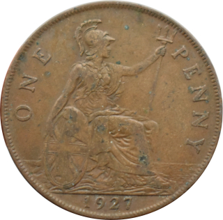 Anglicko 1 Penny 1927