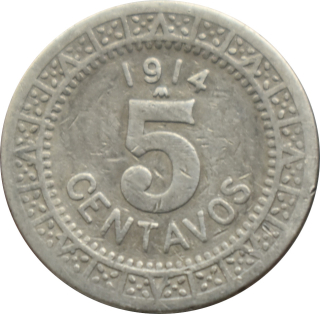 Mexiko 5 Centavos 1914