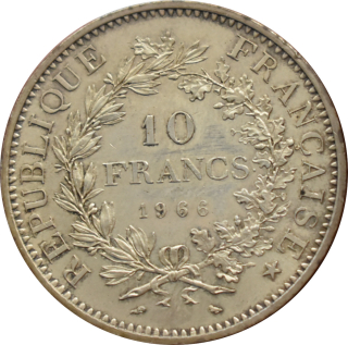 Francúzsko 10 Francs 1966