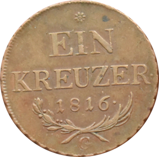 František I. 1 Kreutzer 1816 G