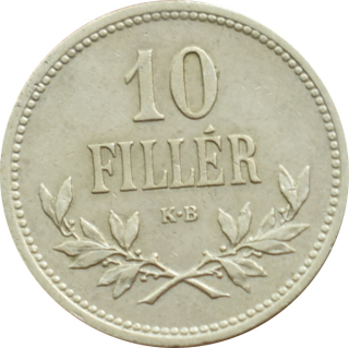 F.J. 10 Fillér 1915 K.B