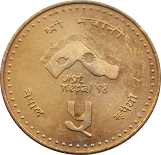 Nepál 5 Rupees 1997