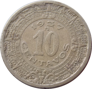 Mexiko 10 Centavos 1937