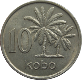 Nigéria 10 Kobo 1976