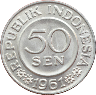 Indonézia 50 Sen 1961