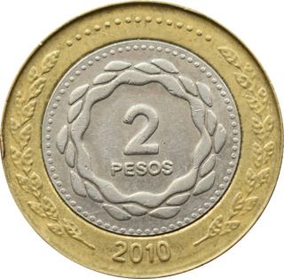 Argentína 2 Pesos 2010