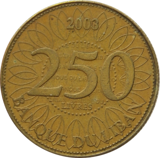 Libanon 250 Livres 2003