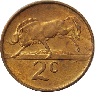 Južná Afrika 2 Cents 1985