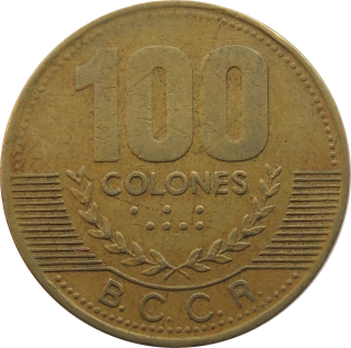 Kostarika 100 Colones 1997