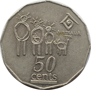 Austrália 50 Cents 1994