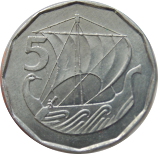 Cyprus 5 Mils 1982